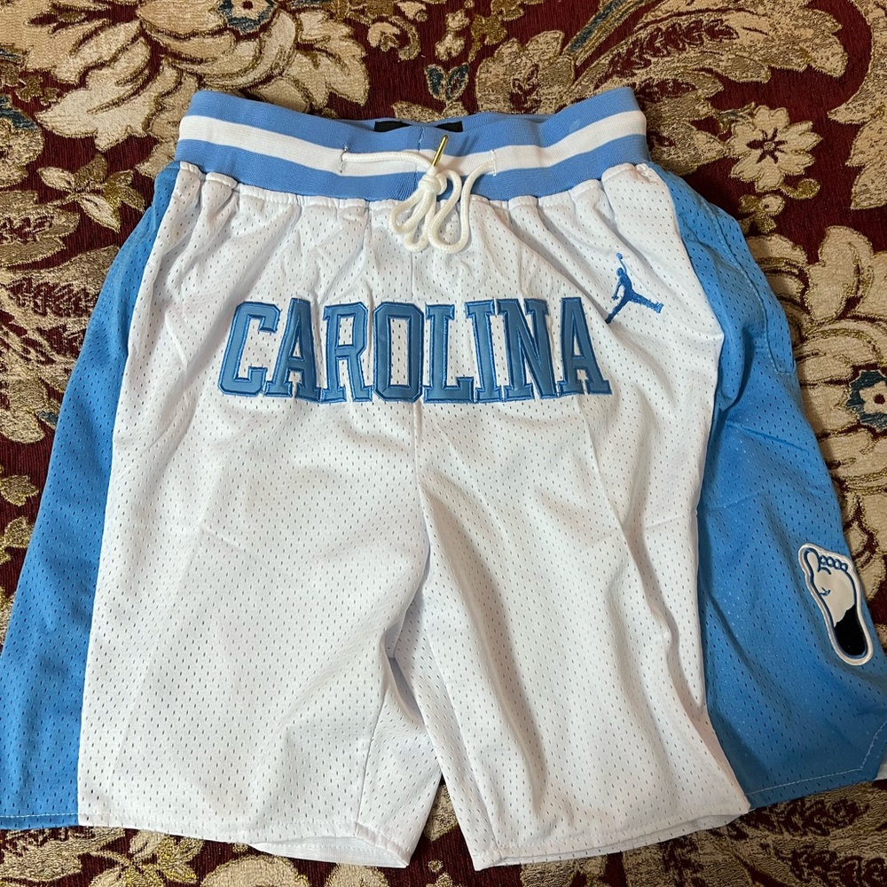 Just Don Sky Blue and White Shorts